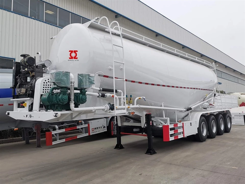 4 AXLE 50M3 Hromadný cementový tanker Semi přívěs