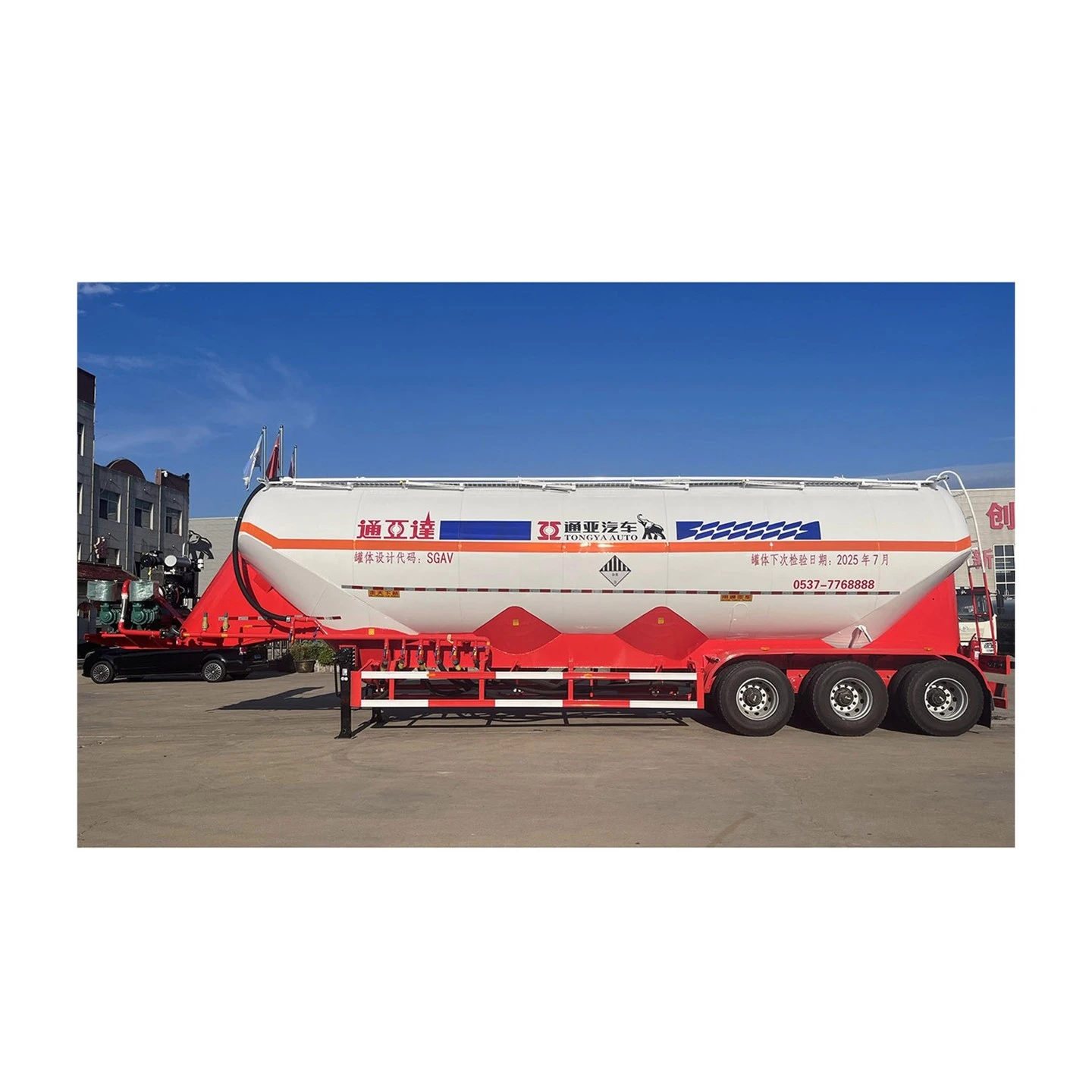 Práškový tanker návěs